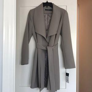 Nwt Lauren Ralph Lauren Crepe Wrap Coat 